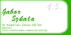gabor szkala business card